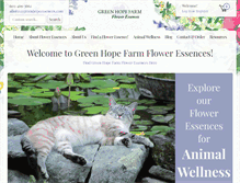 Tablet Screenshot of greenhopeessences.com